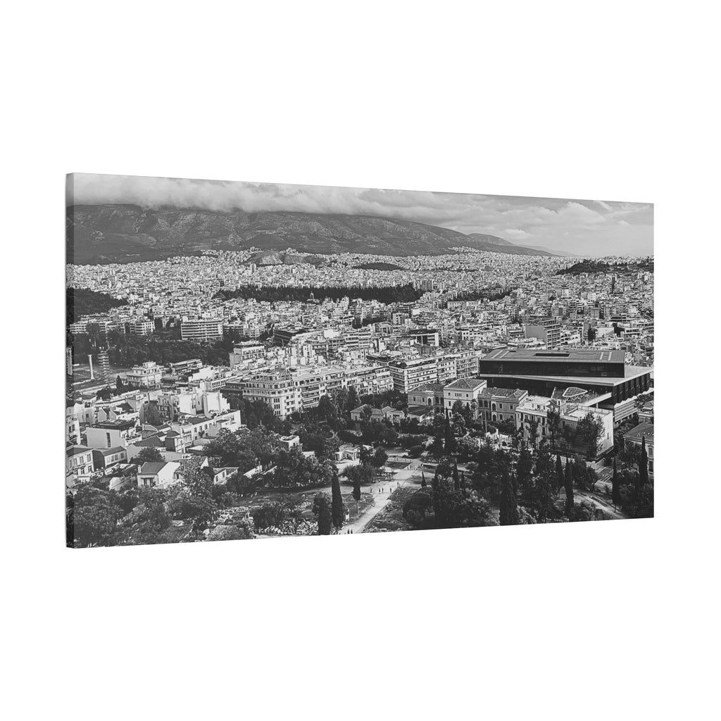 SOMETHING NEW | Athens Cityscape Stretched Canvas | Satin Wall Art